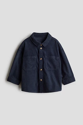 Chemise en velours de coton côtelé