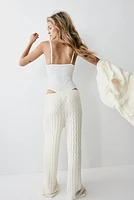 Cable-knit Pants
