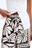 Wide-Leg Pull-On Pants