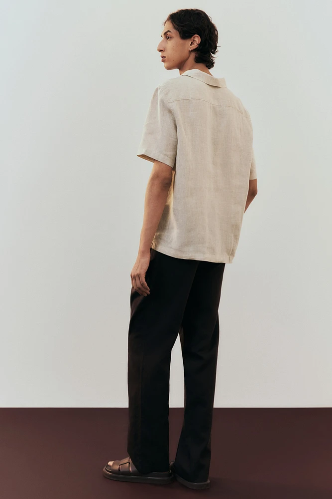 Regular-Fit Linen Resort Shirt
