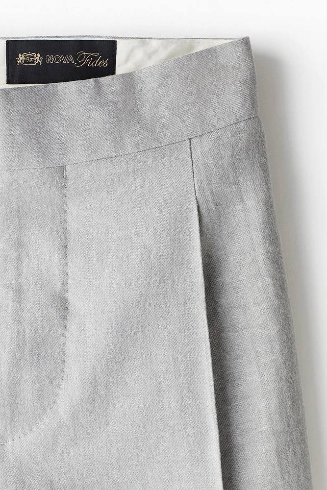 Regular-Fit Wool-Blend Pants