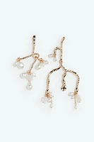 Mismatched Branch-Shaped Earrings