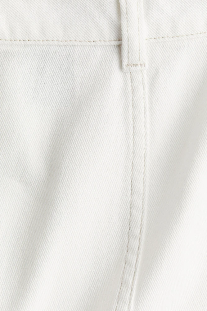 A-Line Denim Mini Skirt