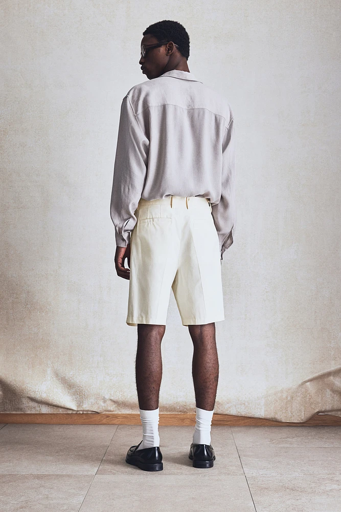 Relaxed-Fit Twill Bermuda Shorts