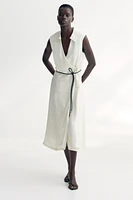 Tie-Belt Wrap Dress