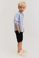 Linen-Blend Shorts