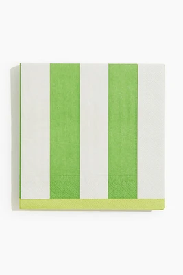 20-pack Striped Paper Napkins