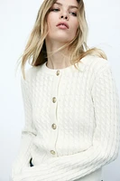 Cable-Knit Cardigan