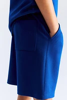 Textured Jersey Shorts