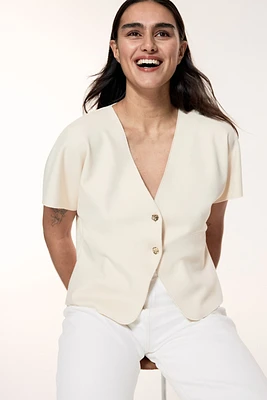 Batwing-Sleeved Cardigan