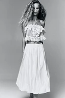 Bubble-Hem Skirt