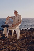 Regular-Fit Short-Sleeved Linen-Blend Shirt