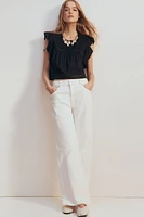 Flutter-Sleeved Blouse
