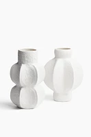 Textured Stoneware Vase