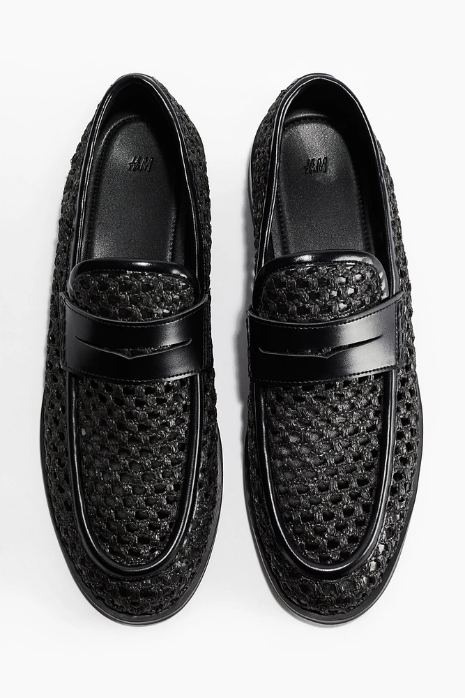 Mesh-Look Loafers