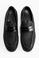 Mesh-Look Loafers
