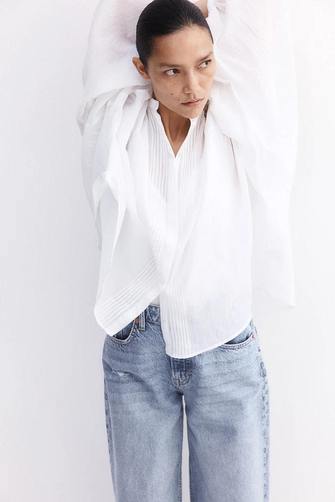 MAMA Blouse Before & After avec dentelle
