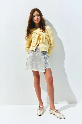 Denim Wrap Skirt