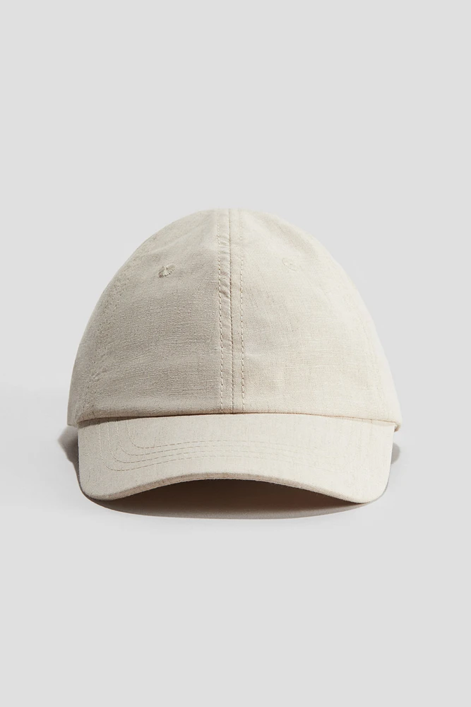 Linen-Blend Cap