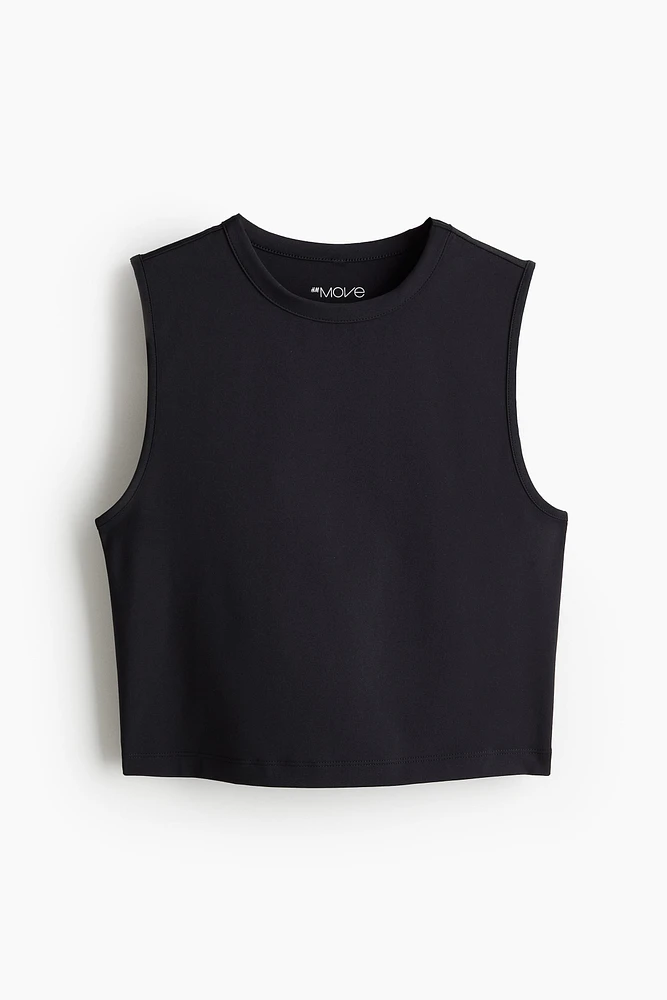 Cropped Sports Tank Top with DryMove™