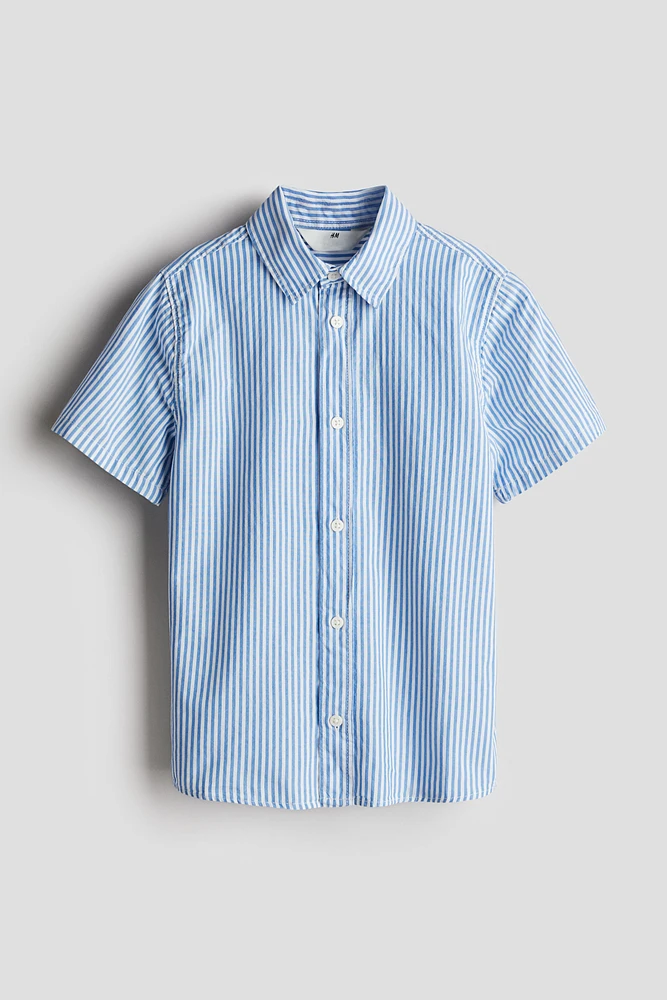 Short-Sleeved Cotton Shirt