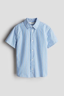 Short-Sleeved Cotton Shirt