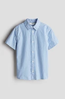 Short-Sleeved Cotton Shirt
