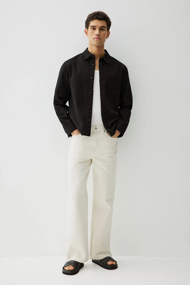 Regular-Fit Cotton Twill Overshirt