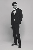 Slim-Fit Wool-Blend Tuxedo Pants