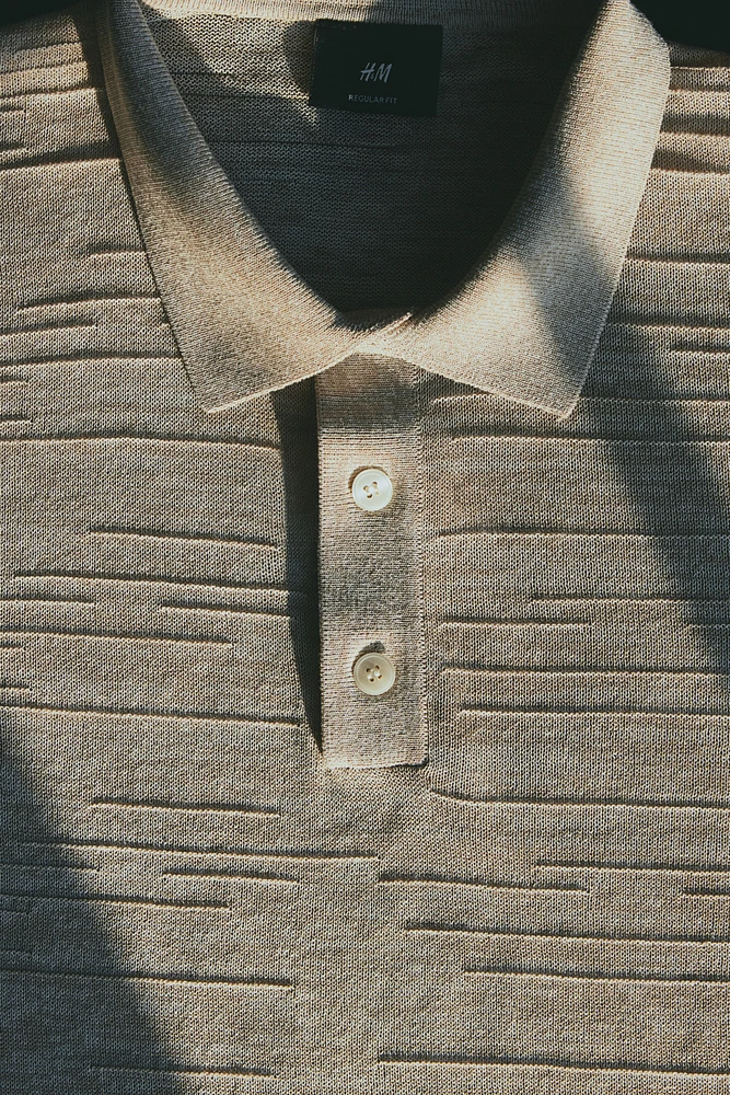 Regular Fit Fine-Knit Polo Shirt