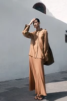 Chiffon maxi skirt