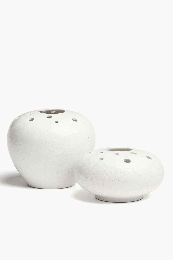 Ikebana Stoneware Vase