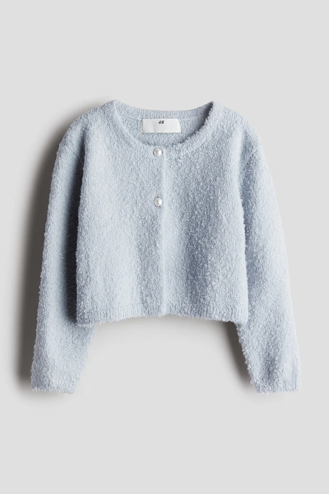 Bouclé-Knit Cardigan