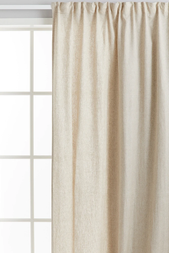 One-pack Long and Wide Lyocell-Blend Curtain Panel