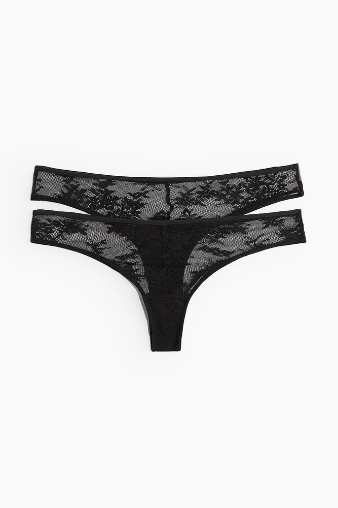 2-pack Lace Brazilian Briefs