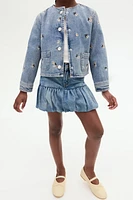 Denim Balloon Skirt