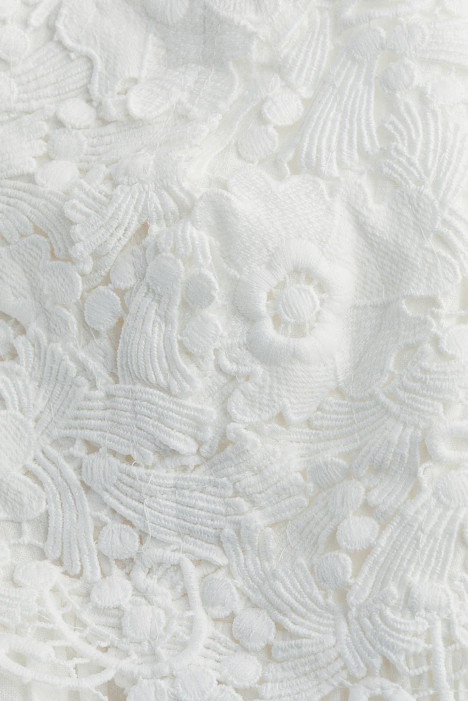 Embroidered-Detail Dress