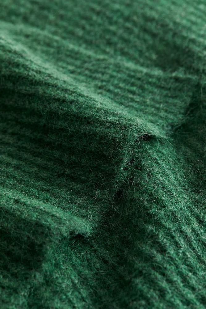 Rib-Knit Throw