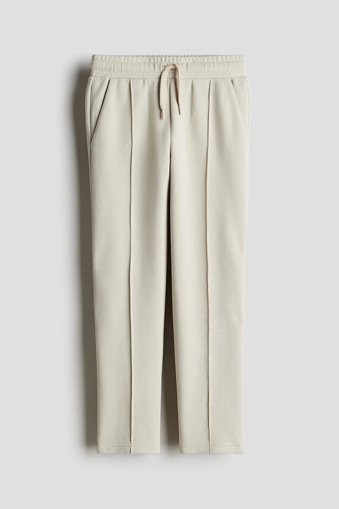 Tapered Piqué Pants