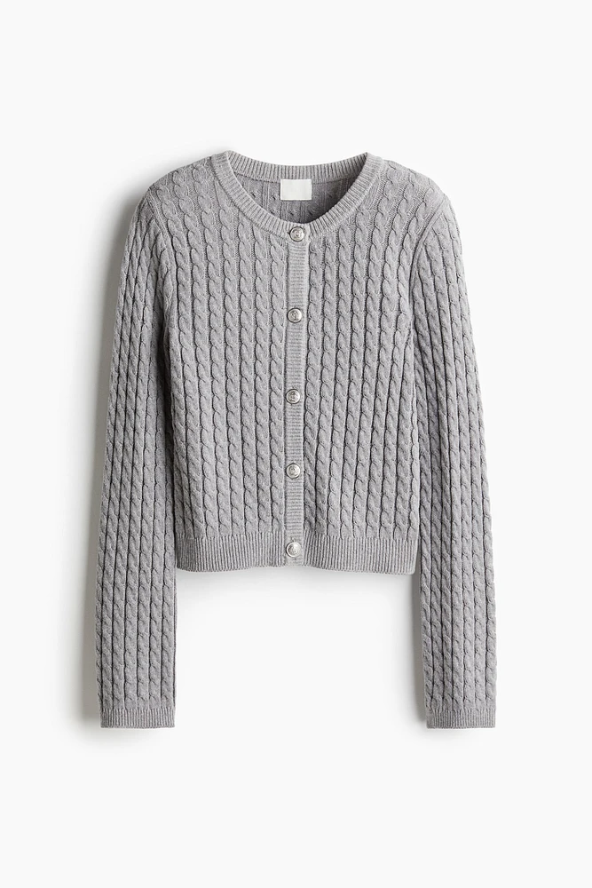 Cable-Knit Cardigan