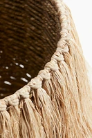 Tasseled Seagrass Storage Basket