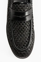 Mesh-Look Loafers