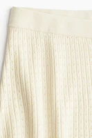 Pointelle-Knit Shorts