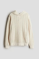 Kangourou façon tricot torsadé
