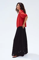 Ruffle-Trimmed Blouse