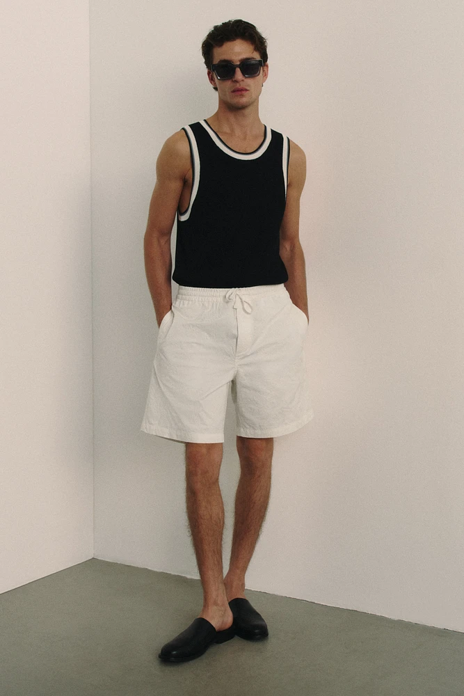Relaxed-Fit Embroidered Shorts