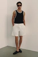 Relaxed-Fit Embroidered Shorts