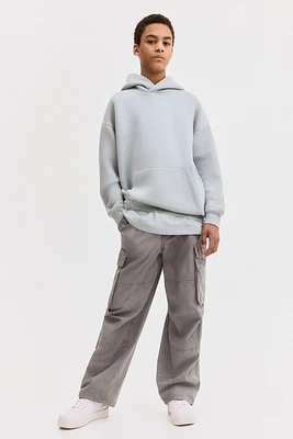 Pantalon parachute en toile de coton