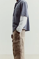 Loose-Fit Cotton Cargo Pants