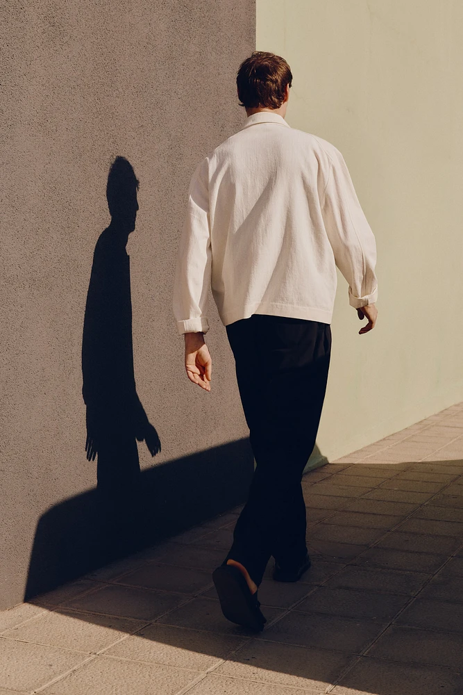 Regular-Fit Linen-Blend Jacket